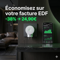 Prise connectée EcoPlug - Économisez sur votre facture EDF - Suivi conso en temps réel